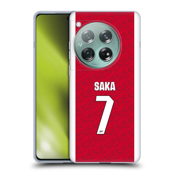 Arsenal FC 2025/26 Players Home Kit Bukayo Saka Soft Gel Case for OnePlus 12