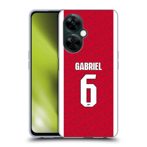 Arsenal FC 2025/26 Players Home Kit Gabriel Magalhães Soft Gel Case for OnePlus Nord N30 Arsenal FC 2025/26 Players Home Kit Gabriel Magalhães Soft Gel Case for OnePlus Nord N30