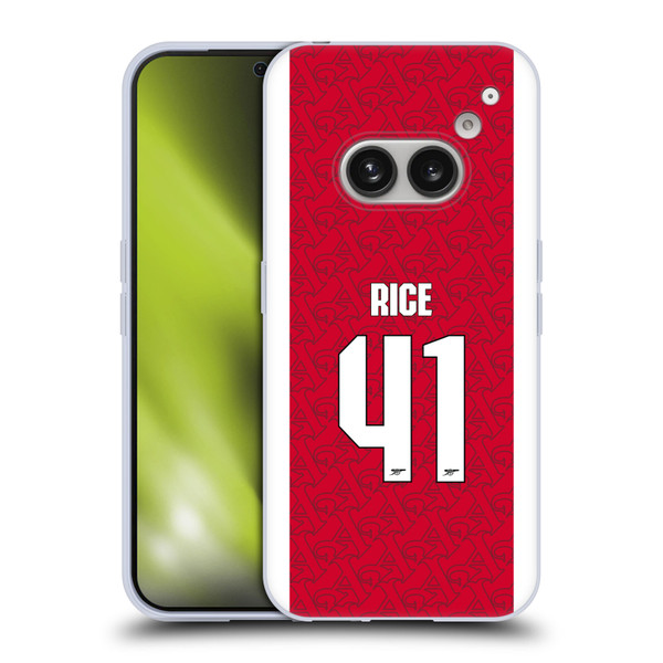 Arsenal FC 2025/26 Players Home Kit Declan Rice Soft Gel Case for Nothing Phone (2a) Arsenal FC 2025/26 Players Home Kit Declan Rice Soft Gel Case for Nothing Phone (2a)
