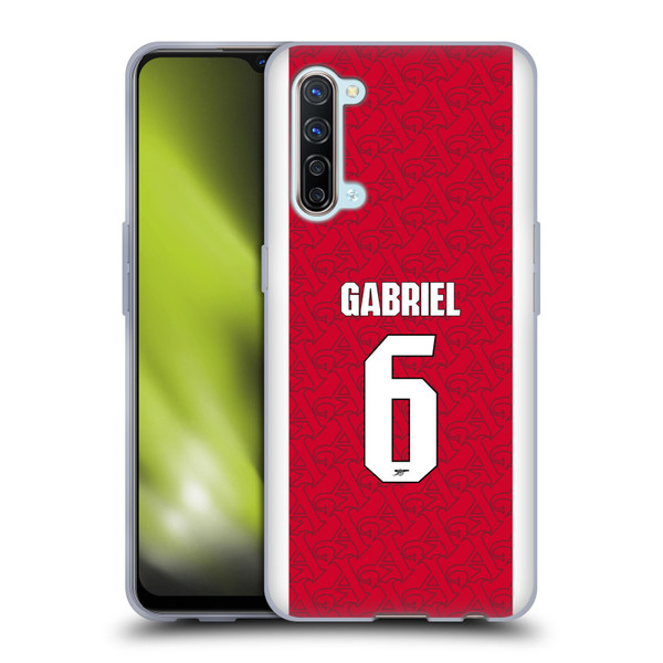 Arsenal FC 2025/26 Players Home Kit Gabriel Magalhães Soft Gel Case for OPPO Find X2 Lite 5G Arsenal FC 2025/26 Players Home Kit Gabriel Magalhães Soft Gel Case for OPPO Find X2 Lite 5G
