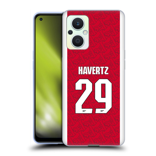 Arsenal FC 2025/26 Players Home Kit Kai Havertz Soft Gel Case for OPPO Reno8 Lite