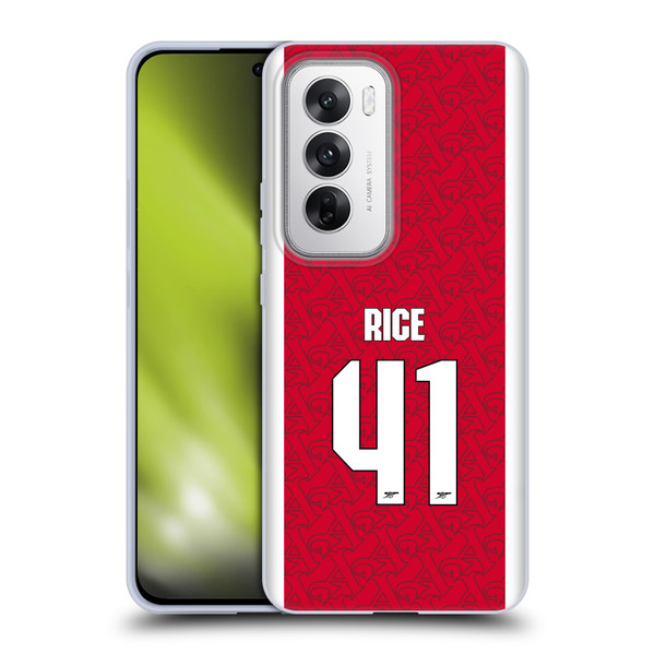 Arsenal FC 2025/26 Players Home Kit Declan Rice Soft Gel Case for OPPO Reno12 5G Arsenal FC 2025/26 Players Home Kit Declan Rice Soft Gel Case for OPPO Reno12 5G