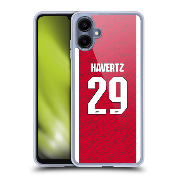 Arsenal FC 2025/26 Players Home Kit Kai Havertz Soft Gel Case for Samsung Galaxy A06 4G Arsenal FC 2025/26 Players Home Kit Kai Havertz Soft Gel Case for Samsung Galaxy A06 4G