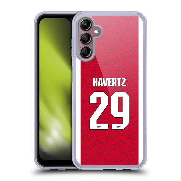 Arsenal FC 2025/26 Players Home Kit Kai Havertz Soft Gel Case for Samsung Galaxy A14 5G Arsenal FC 2025/26 Players Home Kit Kai Havertz Soft Gel Case for Samsung Galaxy A14 5G