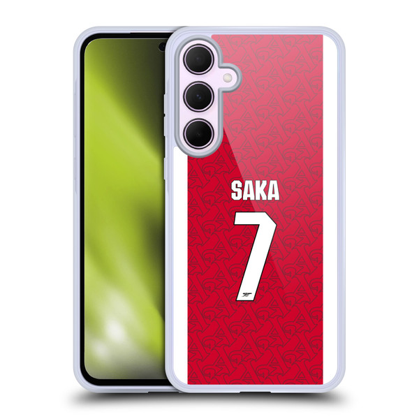 Arsenal FC 2025/26 Players Home Kit Bukayo Saka Soft Gel Case for Samsung Galaxy A35 5G