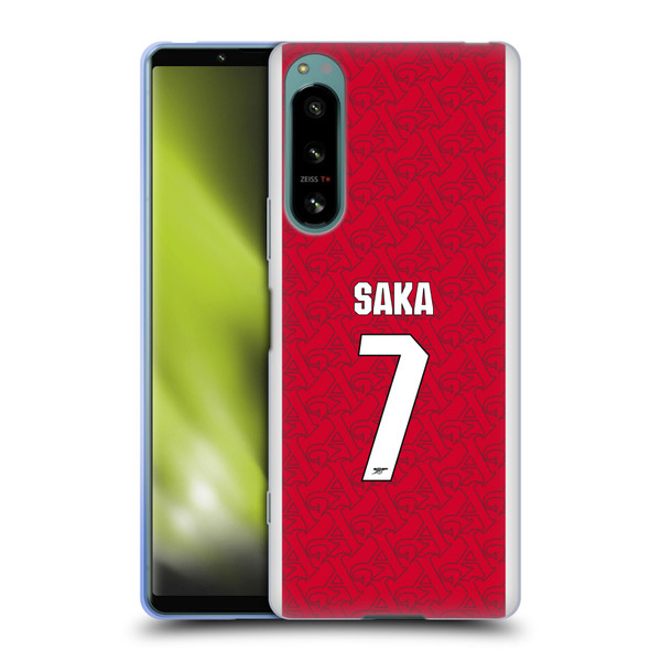Arsenal FC 2025/26 Players Home Kit Bukayo Saka Soft Gel Case for Sony Xperia 5 IV Arsenal FC 2025/26 Players Home Kit Bukayo Saka Soft Gel Case for Sony Xperia 5 IV
