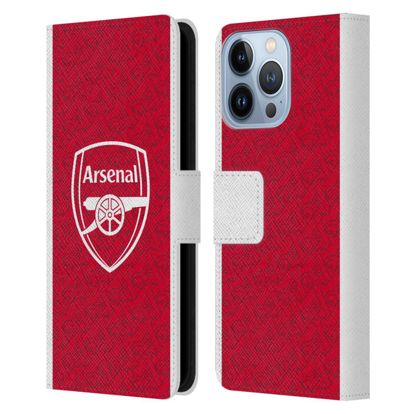 Arsenal FC 2025/26 Kit Home Leather Book Wallet Case Cover For Apple iPhone 13 Pro