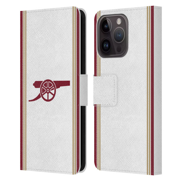 Arsenal FC 2025/26 Kit Third Leather Book Wallet Case Cover For Apple iPhone 15 Pro