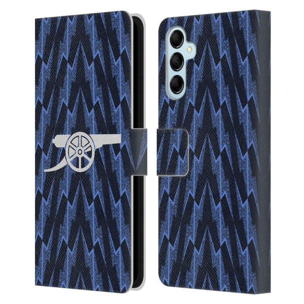 Arsenal FC 2025/26 Kit Away Leather Book Wallet Case Cover For Samsung Galaxy M14 5G