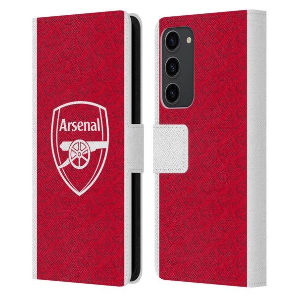 Arsenal FC 2025/26 Kit Home Leather Book Wallet Case Cover For Samsung Galaxy S23+ 5G