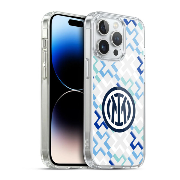 Fc Internazionale Milano 2025/26 Crest Kit Away Soft Gel Case for Apple iPhone 14 Pro & MagSafe
