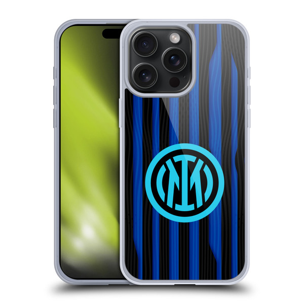 Fc Internazionale Milano 2025/26 Crest Kit Home Soft Gel Case for Apple iPhone 15 Pro Max & MagSafe