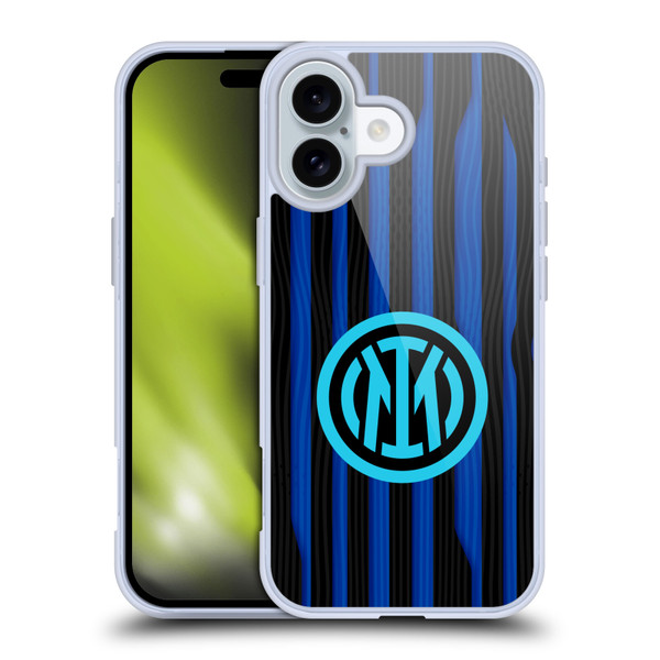 Fc Internazionale Milano 2025/26 Crest Kit Home Soft Gel Case for Apple iPhone 16