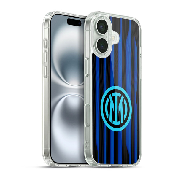 Fc Internazionale Milano 2025/26 Crest Kit Home Soft Gel Case for Apple iPhone 16 Plus & MagSafe