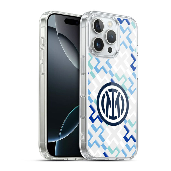 Fc Internazionale Milano 2025/26 Crest Kit Away Soft Gel Case for Apple iPhone 16 Pro & MagSafe
