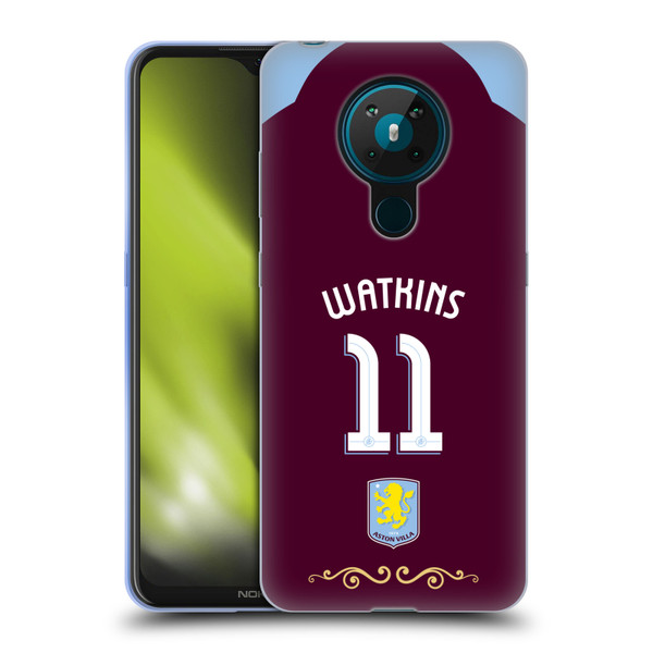 Aston Villa Football Club 2025/26 Players Home Kit Ollie Watkins Soft Gel Case for Nokia 5.3 Aston Villa Football Club 2025/26 Players Home Kit Ollie Watkins Soft Gel Case for Nokia 5.3