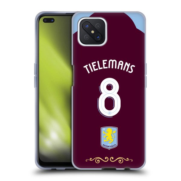 Aston Villa Football Club 2025/26 Players Home Kit Youri Tielemans Soft Gel Case for OPPO Reno4 Z 5G