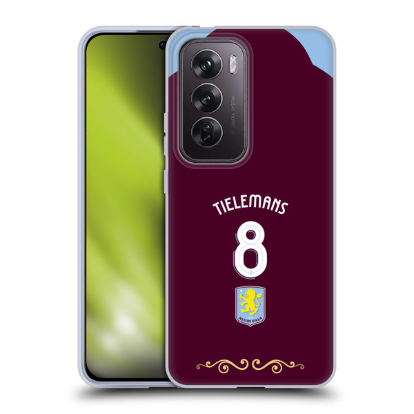 Aston Villa Football Club 2025/26 Players Home Kit Youri Tielemans Soft Gel Case for OPPO Reno12 Pro 5G