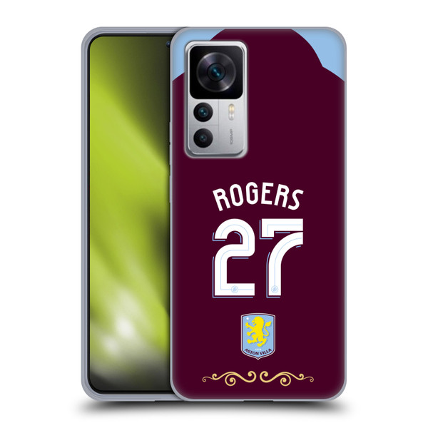 Aston Villa Football Club 2025/26 Players Home Kit Morgan Rogers Soft Gel Case for Xiaomi 12T 5G / 12T Pro 5G / Redmi K50 Ultra 5G