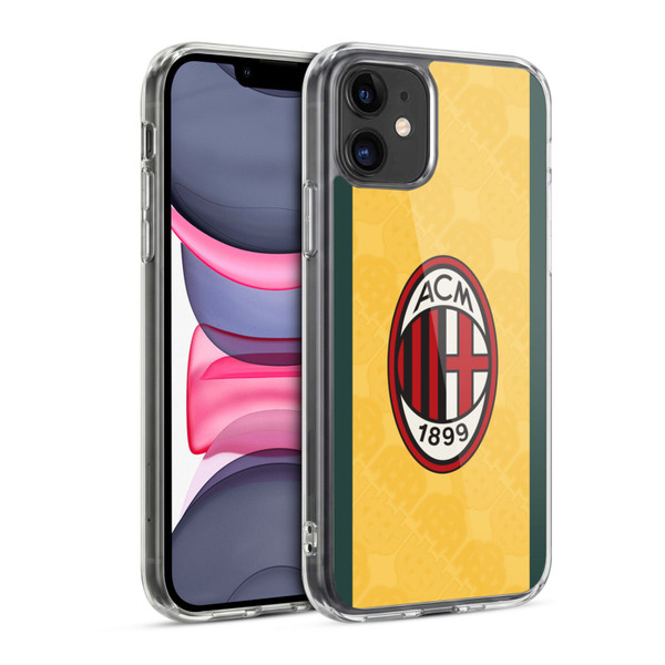AC Milan 2025/26 Crest Kit Third Soft Gel Case for Apple iPhone 11