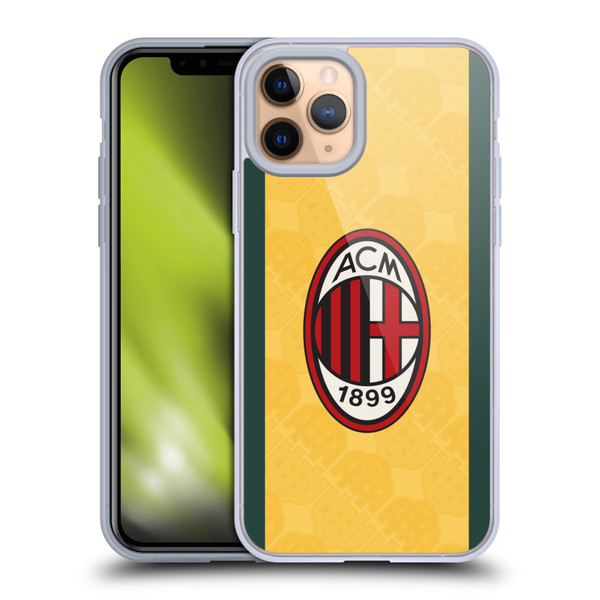 AC Milan 2025/26 Crest Kit Third Soft Gel Case for Apple iPhone 11 Pro & MagSafe