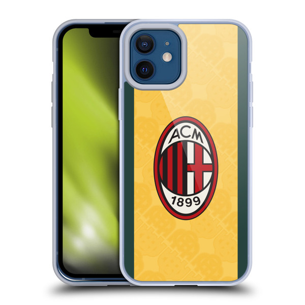 AC Milan 2025/26 Crest Kit Third Soft Gel Case for Apple iPhone 12 / iPhone 12 Pro & MagSafe