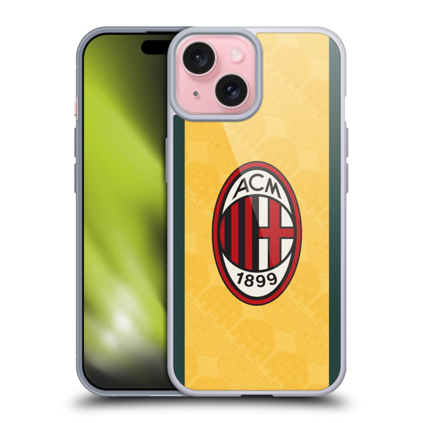 AC Milan 2025/26 Crest Kit Third Soft Gel Case for Apple iPhone 15 & MagSafe