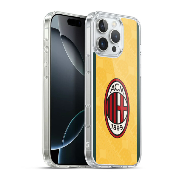 AC Milan 2025/26 Crest Kit Third Soft Gel Case for Apple iPhone 16 Pro Max & MagSafe