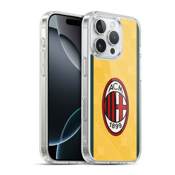 AC Milan 2025/26 Crest Kit Third Soft Gel Case for Apple iPhone 16 Pro & MagSafe