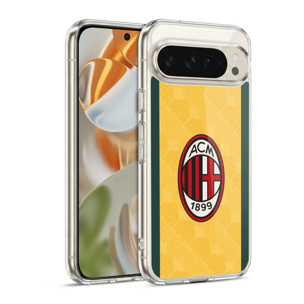 AC Milan 2025/26 Crest Kit Third Soft Gel Case for Google Pixel 9 / Pixel 9 Pro