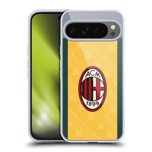 AC Milan 2025/26 Crest Kit Third Soft Gel Case for Google Pixel 9 Pro XL