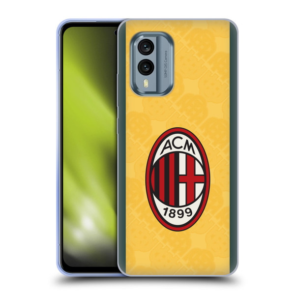 AC Milan 2025/26 Crest Kit Third Soft Gel Case for Nokia X30