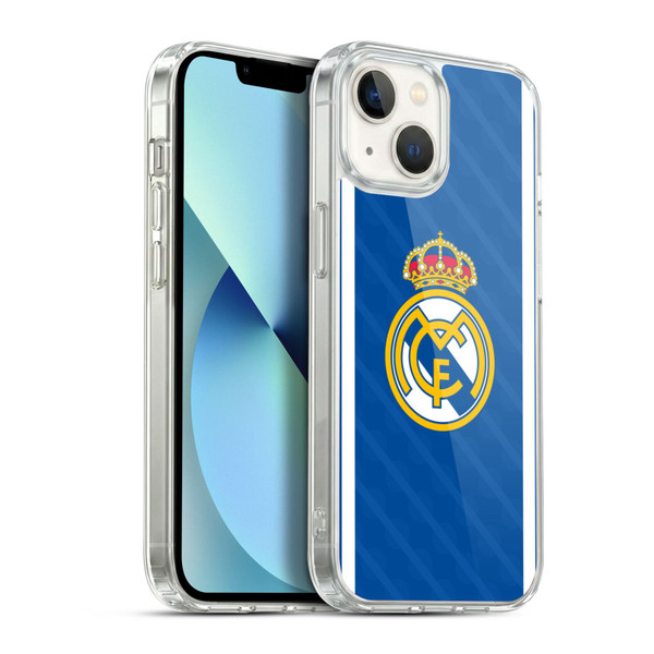 Real Madrid CF Badge Blue Soft Gel Case for Apple iPhone 13