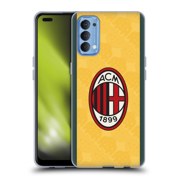 AC Milan 2025/26 Crest Kit Third Soft Gel Case for OPPO Reno 4 5G