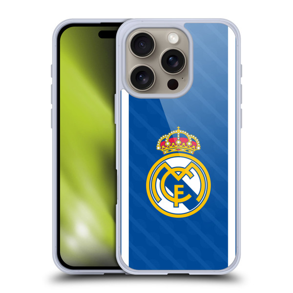 Real Madrid CF Badge Blue Soft Gel Case for Apple iPhone 16 Pro Real Madrid CF Badge Blue Soft Gel Case for Apple iPhone 16 Pro