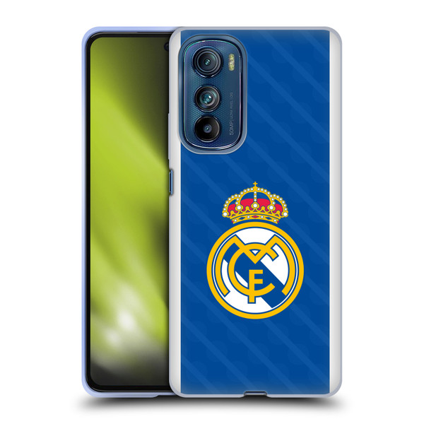 Real Madrid CF Badge Blue Soft Gel Case for Motorola Edge 30