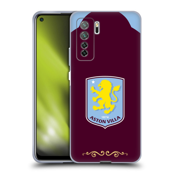 Aston Villa Football Club 2025/26 Crest Kit Home Soft Gel Case for Huawei Nova 7 SE/P40 Lite 5G