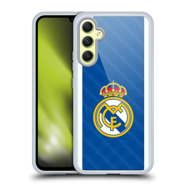 Real Madrid CF Badge Blue Soft Gel Case for Samsung Galaxy A34 5G