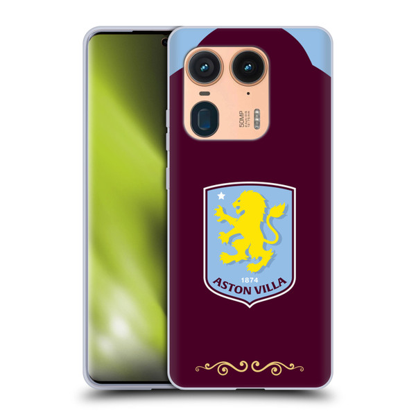 Aston Villa Football Club 2025/26 Crest Kit Home Soft Gel Case for Motorola Edge 50 Ultra/X50 Ultra