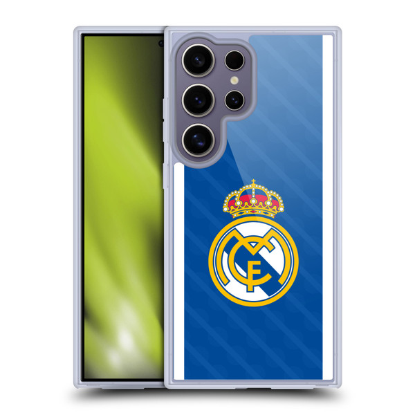 Real Madrid CF Badge Blue Soft Gel Case for Samsung Galaxy S25 Ultra