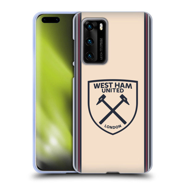 West Ham United FC 2025/26 Crest Kit Away Soft Gel Case for Huawei P40 5G West Ham United FC 2025/26 Crest Kit Away Soft Gel Case for Huawei P40 5G