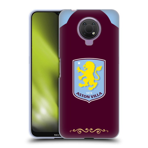 Aston Villa Football Club 2025/26 Crest Kit Home Soft Gel Case for Nokia G10