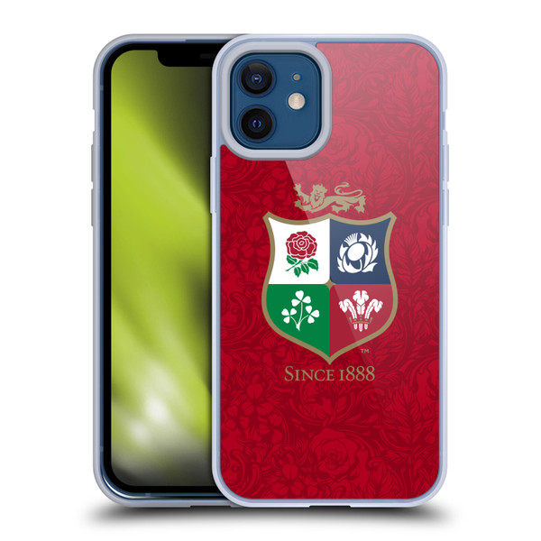 British and Irish Lions 2025 Jersey Kit Replica Soft Gel Case for Apple iPhone 12 / iPhone 12 Pro