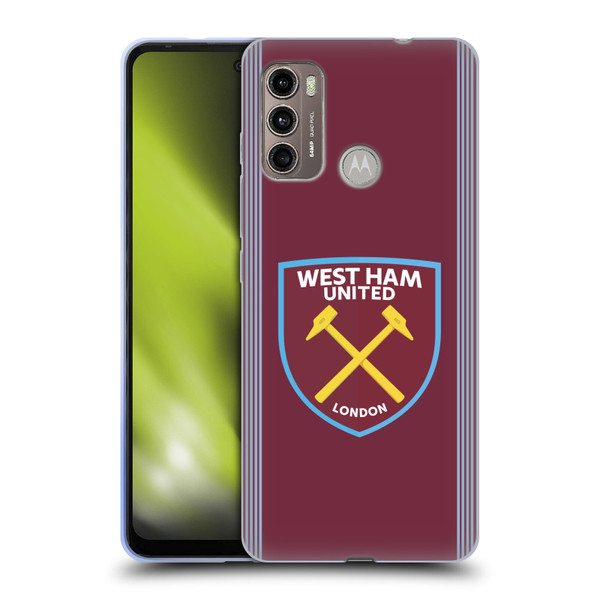 West Ham United FC 2025/26 Crest Kit Home Soft Gel Case for Motorola Moto G60 / Moto G40 Fusion