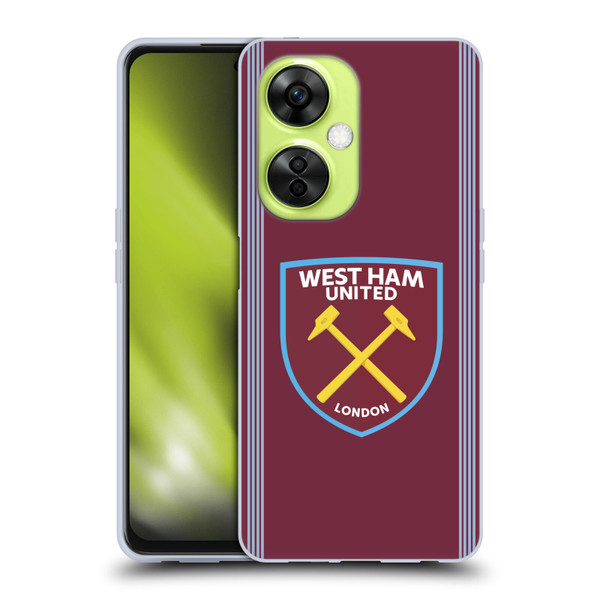 West Ham United FC 2025/26 Crest Kit Home Soft Gel Case for OnePlus Nord CE 3 Lite 5G West Ham United FC 2025/26 Crest Kit Home Soft Gel Case for OnePlus Nord CE 3 Lite 5G