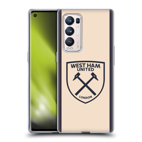 West Ham United FC 2025/26 Crest Kit Away Soft Gel Case for OPPO Find X3 Neo / Reno5 Pro+ 5G West Ham United FC 2025/26 Crest Kit Away Soft Gel Case for OPPO Find X3 Neo / Reno5 Pro+ 5G