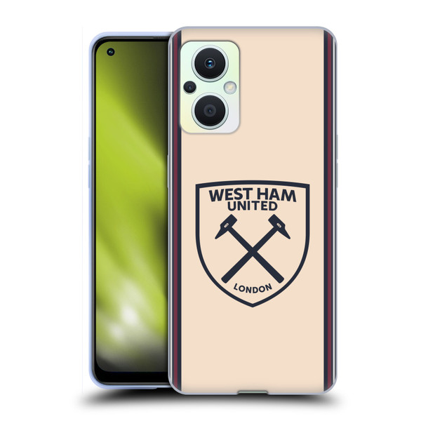 West Ham United FC 2025/26 Crest Kit Away Soft Gel Case for OPPO Reno8 Lite West Ham United FC 2025/26 Crest Kit Away Soft Gel Case for OPPO Reno8 Lite