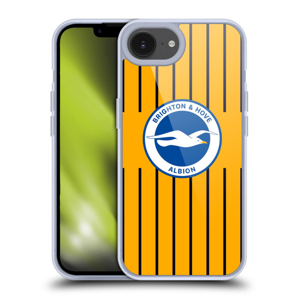 Brighton & Hove Albion F.C 2025/26 Badge Kit Third Soft Gel Case for Apple iPhone 16e