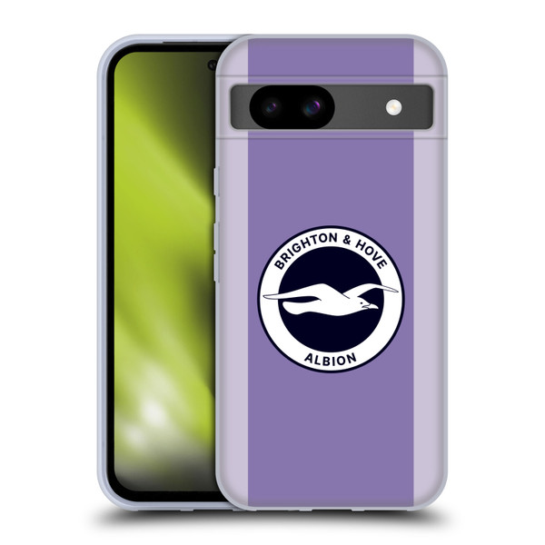 Brighton & Hove Albion F.C 2025/26 Badge Kit Away Soft Gel Case for Google Pixel 8a