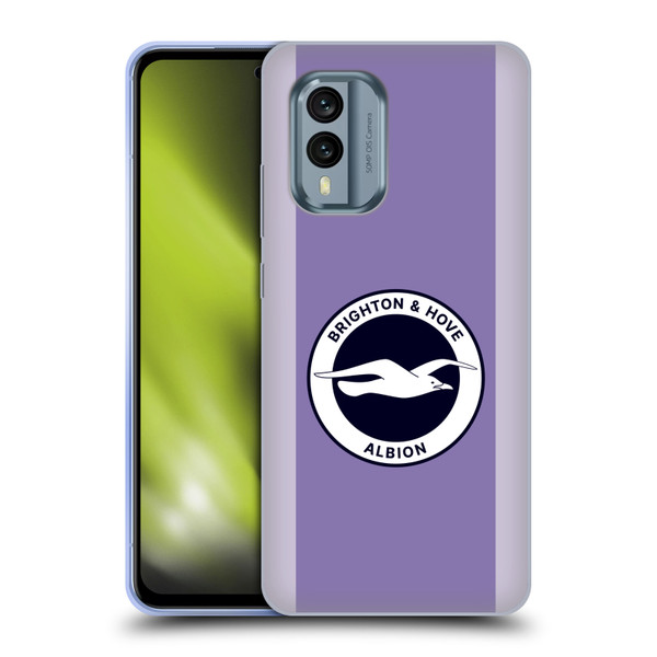 Brighton & Hove Albion F.C 2025/26 Badge Kit Away Soft Gel Case for Nokia X30